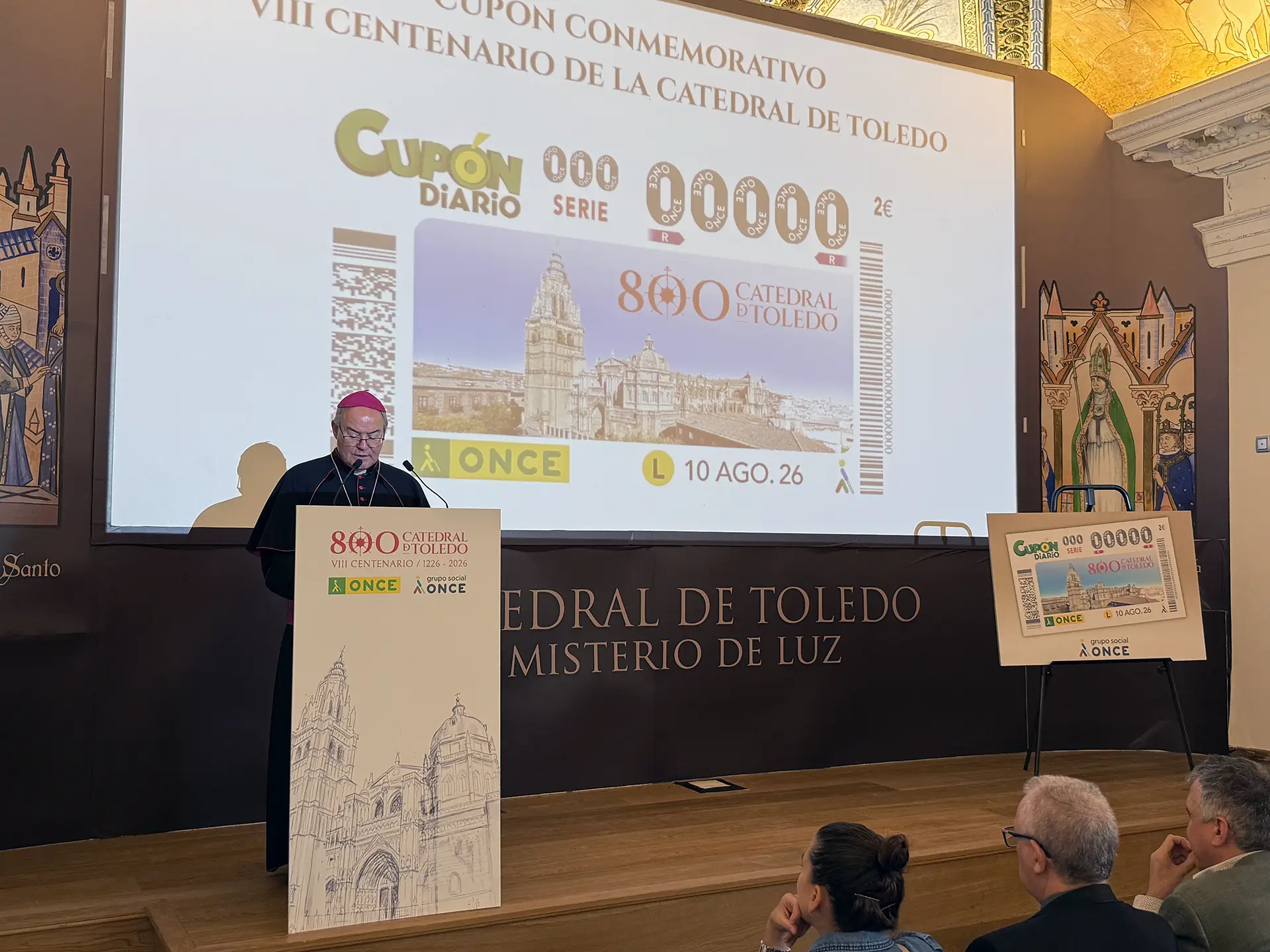 El cupón de la ONCE celebra los 800 años de la Catedral de Toledo